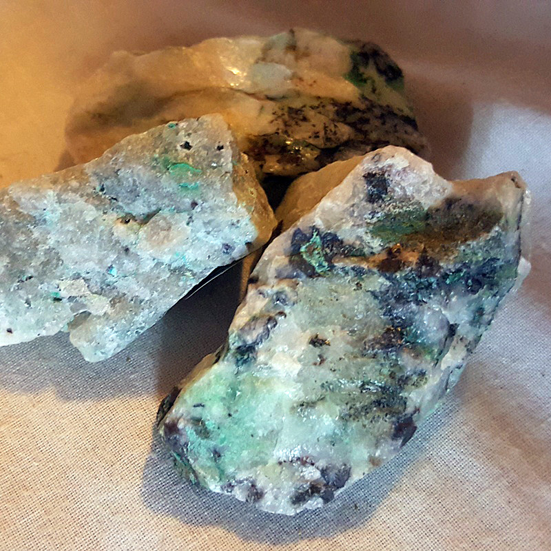 Raw - small - Ajoite-Chrysocolla